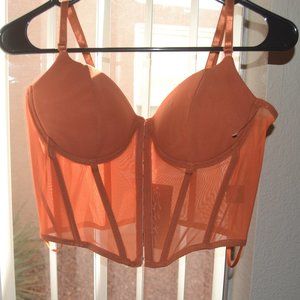 Say What - Spaghetti Strap Corset Crop Top